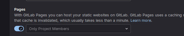 GitLab Pages Setup
